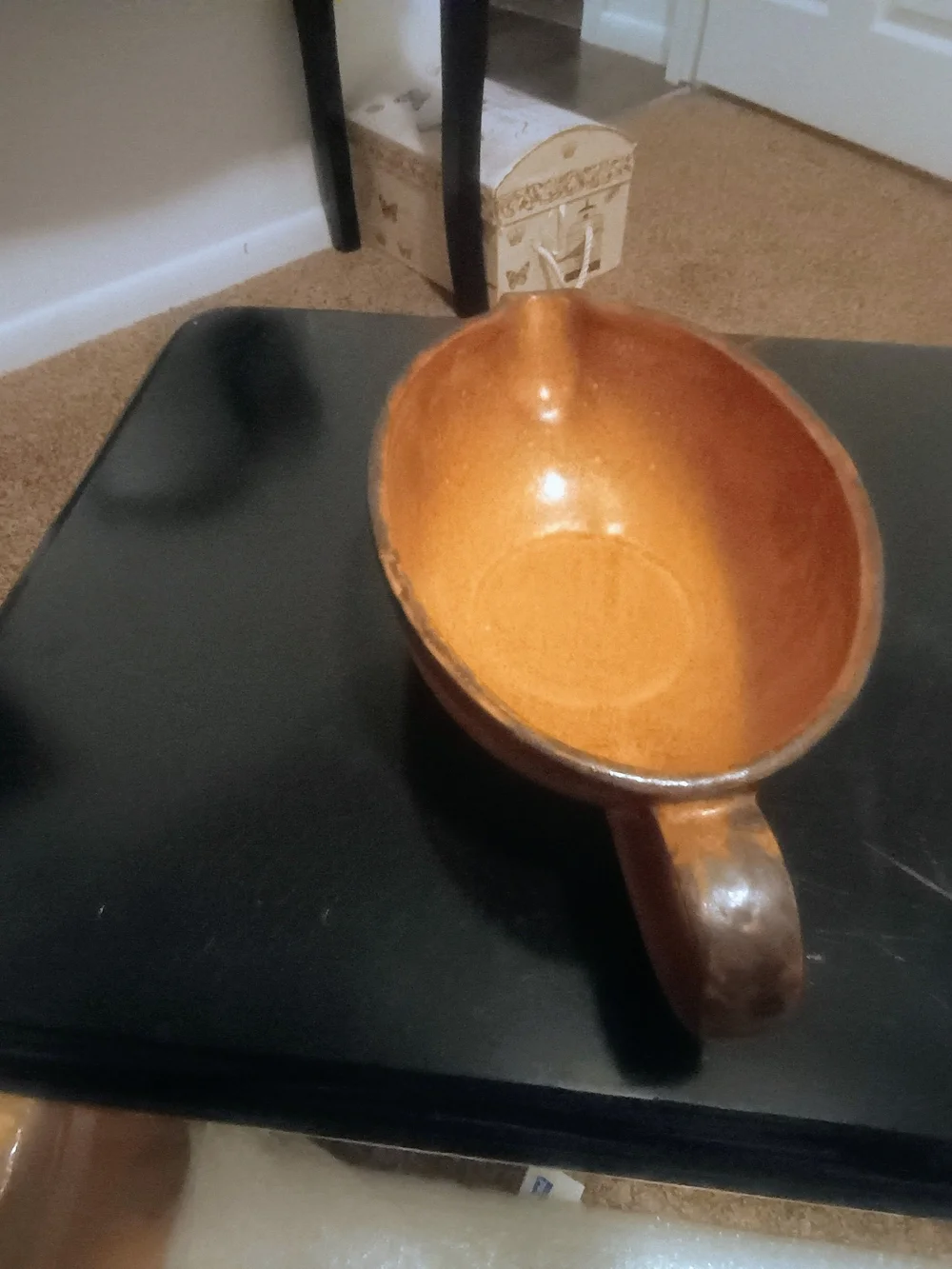 Vintage New Old Stock Nelson Mccoy Gravy Boat.